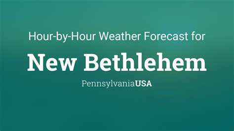 bethlehem pa hourly weather